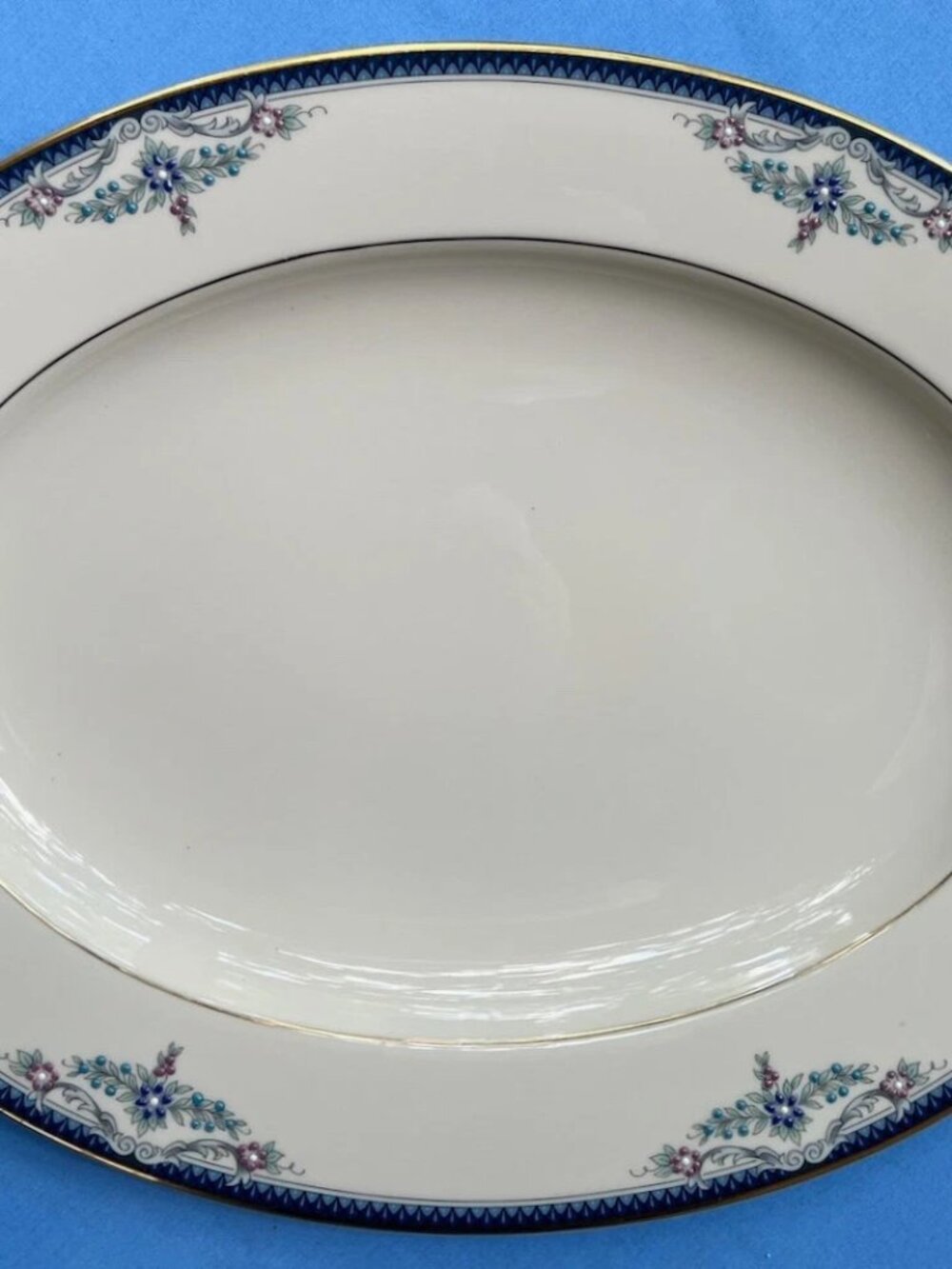 Lenox Presidential Collection Columbia 16" Oval Serving Platter Never Used Mint